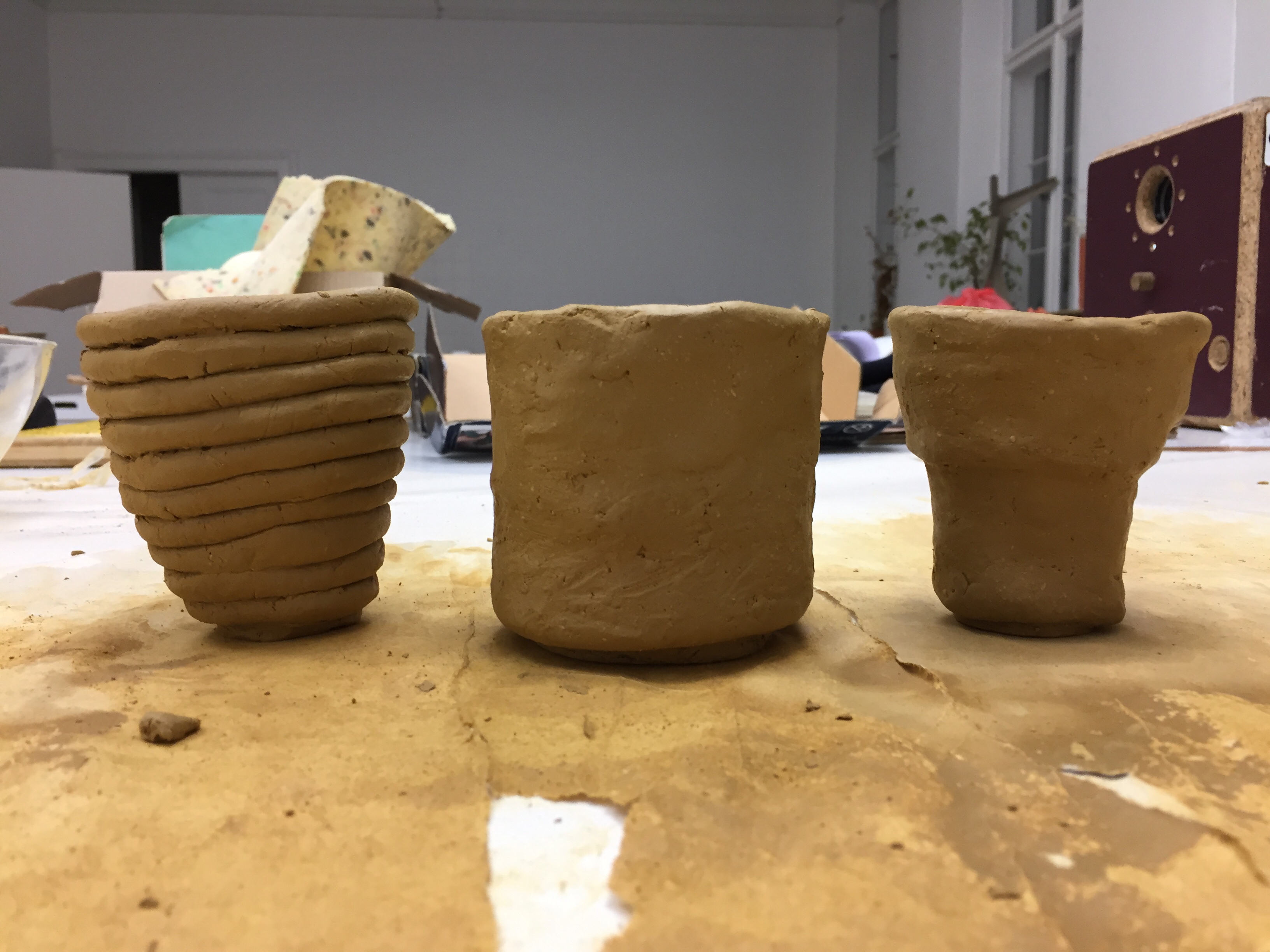 Forming Clay Cups Berlin THE LOVE SCHOOL PROJECT